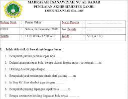 Perkembangan sepak bola di indonesia tidak terlepas dari pedagang dari cina. Soal Sepakbola Kelas 11 Masnurul