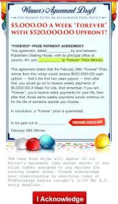 Pch Agreement Accelerated To Be Paid I Rosa Rojas Claim My Ownership To My Prizes I Acknowled Lotto Winning Numbers Publishers Clearing House Donation Letter