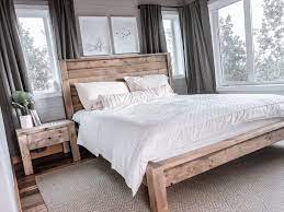 Bed frames are typically made of wood or metal. Modern Farmhouse Bed Frame Ana White