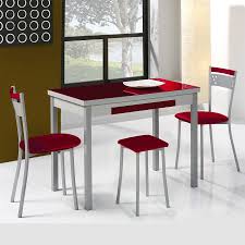 Mesa y 4 sillas madera. Pack Mesa De Cocina Extensible Y 4 Sillas Mod A