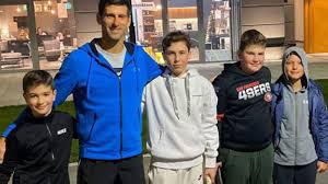 1 novak djokovic as lemero brand ambassador! Novak Djokovic Plays Street Tennis With Kids In Belgrade