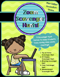 Distance Learning Zoom Scavenger Hunts In 2020 Distance Learning Scavenger Hunt For Kids Classroom Scavenger Hunt