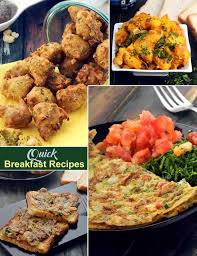 indian veg quick breakfast recipes