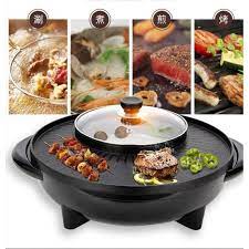 Grilling is enormously popular in korean cuisine. Sale 2in1 Electric Grilling Pan Round Samgyupsal Korean Bbq Hotpot Shabu Shabu Tv Home Appliances Kitchen Appliances Bbq Grills Hotpots On Carousell