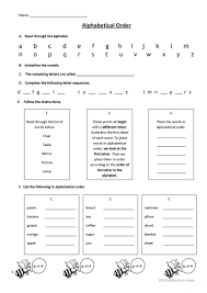 Collation is the assembly of written information into a standard order. Alphabetical Order English Esl Worksheets For Distance Learning And Physical Classrooms