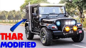 Mahindra thar was first unveiled at the 2010 auto expo; Top 5 Modified Mahindra Thar Best Ever Customized Mahindra Thar Ever Motormine Youtube