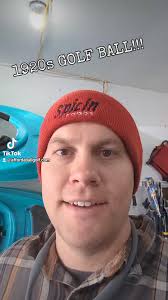 100 year old golf ball! #golfhistory #100years #golf #1920s #golfball  #antiques