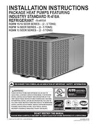 Topsearch.co updates its results daily to help you find what you are looking for. Ruud Rqpm A036jk000aua Rqrm A060jk000aua Installation Manual Manualzz
