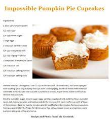 Impossible Pumpkin Pie Cupcakes Notes Also Found On Facebook Added 8 21 13 Fill 3 4c Added 08 21 13 Fro Pumpkin Pie Cupcakes Pumpkin Pie Food
