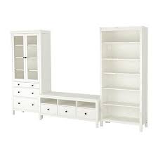 Hemnes White Stain Clear Glass Tv Storage Combination 326x197 Cm Ikea Tv Storage Hemnes Glass Cabinet Doors