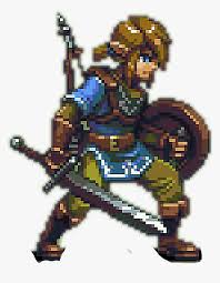 Share the best gifs now >>> Link Zelda Pixel 8bit Nintendo Pixel Art Link Botw Hd Png Download Transparent Png Image Pngitem
