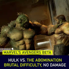 And the weak always lose. Marvel S Avengers Abomination Vs Hulk Brutal Difficulty No Damage Pixel Zoom Gamology Facebook