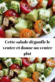 Cette Salade Degonfle Le Ventre Et Donne Un Ventre Plat Recette Ventre Plat Aliments Ventre Plat Aliment Dietetique