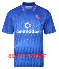 Retro Version 89-90 Chelsea Home Blue Thailand Soccer Jersey AAA-512,Chelsea