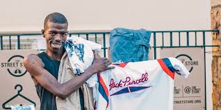 Many of those places are wholesale lots and liquidator outlets due to so many department and retail stores going out of business. Pop Up Stores All Around The World Are Giving Free Clothes To The Homeless