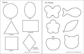 Series of black and white design elements vector 11 line shape. Kids Crafts Fun Craft Ideas Firstpalette Com Shape Coloring Pages Templates Printable Free Shape Templates