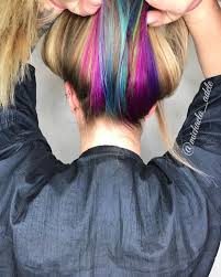 29 Rainbow Hair Color Ideas You Can T Miss Seeing This Year Hidden Hair Color Cool Hair Color Rainbow Hair Color