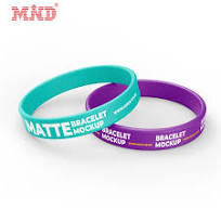 Custom Silicone Sports Wristbands RFID Silicone Rubber Bracelets