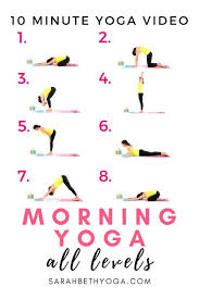 Simple morning yoga routine for beginners. 10 Minute Morning Yoga Flow For Beginners Sarah Beth Yoga Morning Yoga Poses Wake Up Morningyoga In 2021 Morning Yoga 10 Minute Morning Yoga Morning Yoga Poses