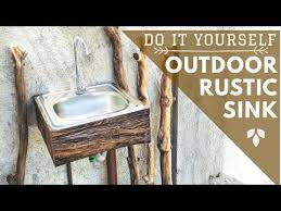 how to build an outdoor sink diy