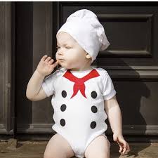 Baby French Chef Costume Happy Milk