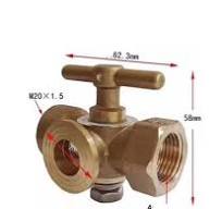 DN15 PN25 | Copper three-way plug valve | VALVE STORE