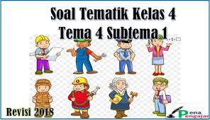 Sesuai dengan judul di atas, para pembaca tentu sudah mengetahui tentang apa yang akan kami sampaikan pada artikel ini. Kumpulan Soal Tematik Kelas 4 Tema 4 Subtema 1 Revisi 2018