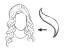 Black Curly Hair Girl Cartoon