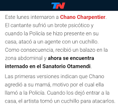 El 3 de noviembre de 2015, matías alé (41) sufrió un brote psicótico con delirio místico, por el cual pasó 43 días internado en la clínica avril. Mcw4wi7foaem0m