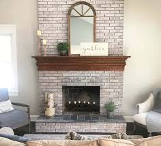 How to paint a brick fireplace. How To Whitewash A Brick Fireplace Design Ideas Designing Idea