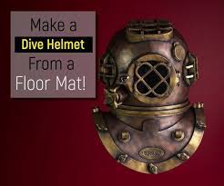 Recreating An Antique Divers Helmet From Foam Diving Helmet Helmet Diy Sewing