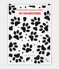Disney's 101 dalmatians minimalist poster | etsy. No229 My 101 Dalmatians Minimal Movie Poster Chungkong