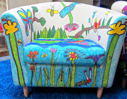Awesome Idea Kids Colored An Ikea Solsta Olarp Chair Ikea Chair Makeover Kid Room Decor Ikea Canvas