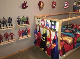 Mirror 44.5l x 2.5d x 42h. 30 Stunning Bedroom Decoratiion Ideas For Your Boys Trenduhome Boy Toddler Bedroom Marvel Bedroom Superhero Bedroom
