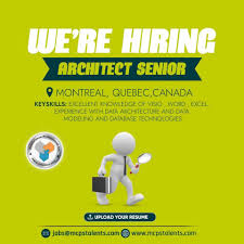 Job Post For Architect Senior In Montreal In 2020 Business Analyst Job Engineering Activities