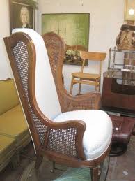 Pair Of 1960s High Back Wooden Chairs With Low Seat And Caned Sides Vintage Chairs Cool Furniture Cane Chair