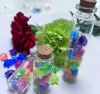 Clear Mini Glass Jars Wishing Bottles with Cork Stoppers 25ml DIY herb Sand  Art Small Decorative Glass Bottles Message Craft for Wedding Party Favors  ...