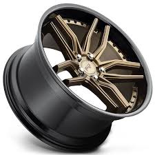 Black And Bronze Truck Wheels 20 Staggered Niche Wheels M195 Methos Matte Bronze Face With Gloss Black Lip Rims Niche Wheels Rims Bronze Face
