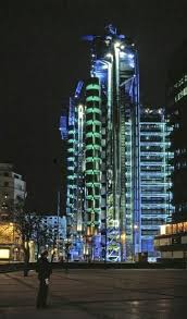 The Lloyds Of London Hq At Night Looks Like Our Steampunk Overlords Lloyd S Of London Italy Architecture Building