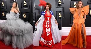 Perhaps the switch from pearls to suggestive fruit symbolizes a switch in styles' upcoming musical pursuits. Grammys 2020 Best And Worst Dressed Results