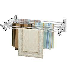 Wall mounted expandable clothes drying rack. Wall Mounted Expandable Clothes Drying Towel Rack Laundry Hanger Room Walmart Canada