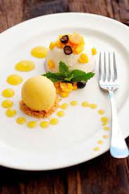 White chocolate, vanilla bean cardamom mousse and raspberry layers recipe. Fine Dining Can Be An Amazing Way To Get Inspiration For Colors For You Design Project See My Projects At Food Presentation Fine Dining Desserts Food Plating