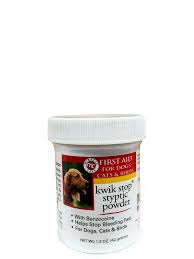 I carry a small jar of homemade styptic powder mix in my first aid kit in the car and one in a backpack when i go hiking. Kwik Stop Styptic Powder With Benzocaine 42 Gm Buy Online In Bosnia And Herzegovina At Bosnia Desertcart Com Productid 20082738