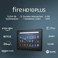The fire hd 10 for $150 (£150) and the pricier fire hd 10 plus for $180 (£180). Neu Das Fire Hd 10 Plus Tablet 25 6 Cm 10 1 Zoll Grosses Full Hd Display 1080p 32 Gb Schiefergrau Mit Werbung Amazon De Amazon Devices