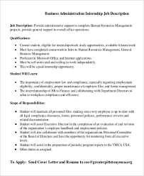 Top duties and qualifications an administrative officer, or admin officer, is responsible for providing administrative support to an organization. Free 10 Sample Business Administration Job Descriptions In Pdf Ms Word
