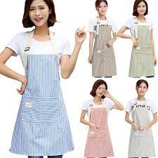 Women chef cooking craft garden half aprons for servers craftsmen. Sinsnan Brief Adjustable Cotton Linen Stripe Kitchen Apron For Women Chef Apron Baking Accessories Commercial Restaurant Bib Aprons Aliexpress