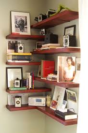 Corner Shelves Home Diy Small Space Living Decor