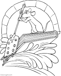 236 x 314 file type: Ratatouille Remy Rowing Coloring Page Coloringall