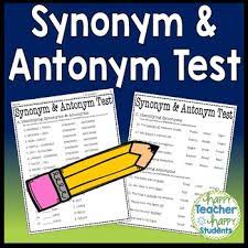Synonyms Test Worksheets Teaching Resources Teachers Pay Teachers