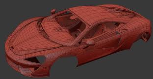 Mclaren 570s Modeling Process On Behance Mclaren 570s Model Mclaren